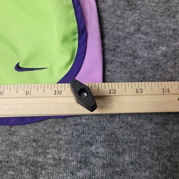 Nike Dri-fit Women’s AthleticTrack Running Shorts Size L Green Purple Color - Picture 10 of 10